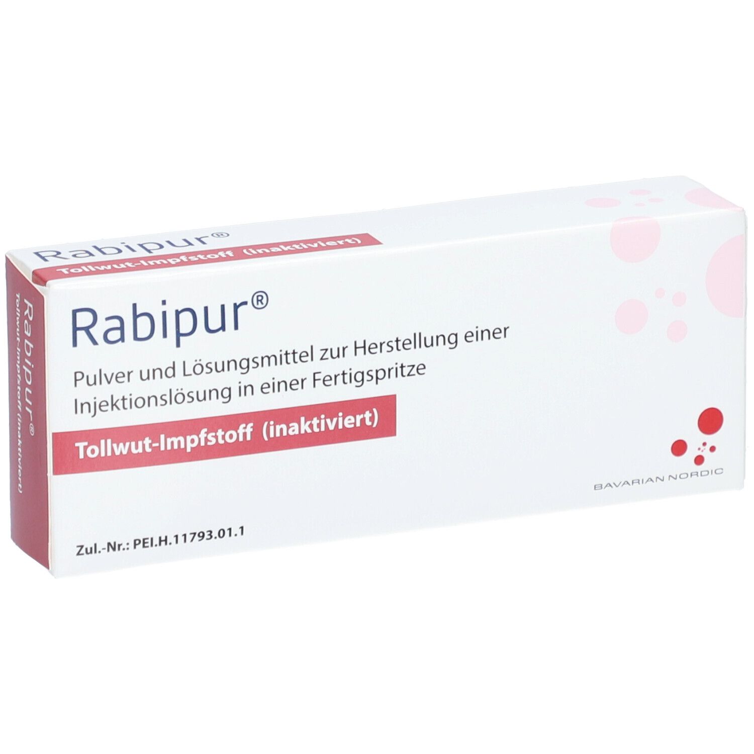 Packshot des Impfstoffes Rabipur.